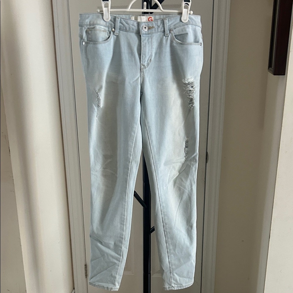 G by Guess Light Wash Straight Leg Jeans